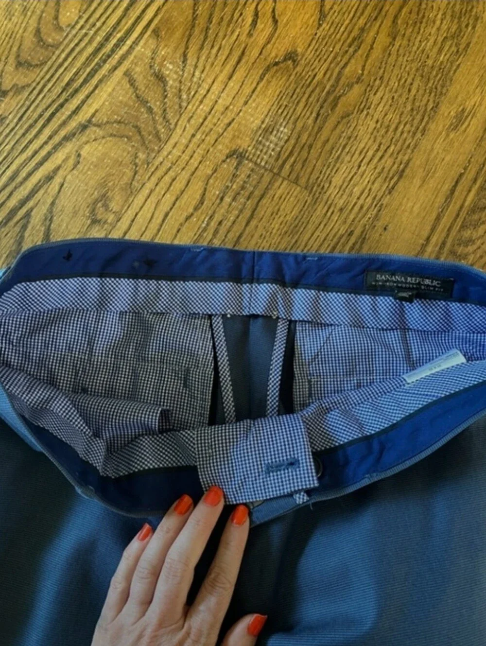 Banana Republic Royal Blue Slim Fit Pants 31 x 32